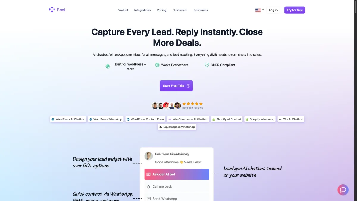 Boei dashboard screenshot