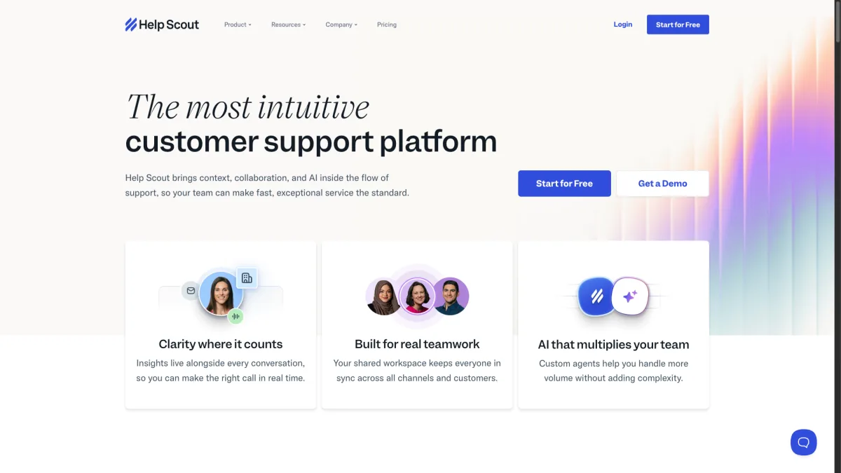 Help Scout dashboard