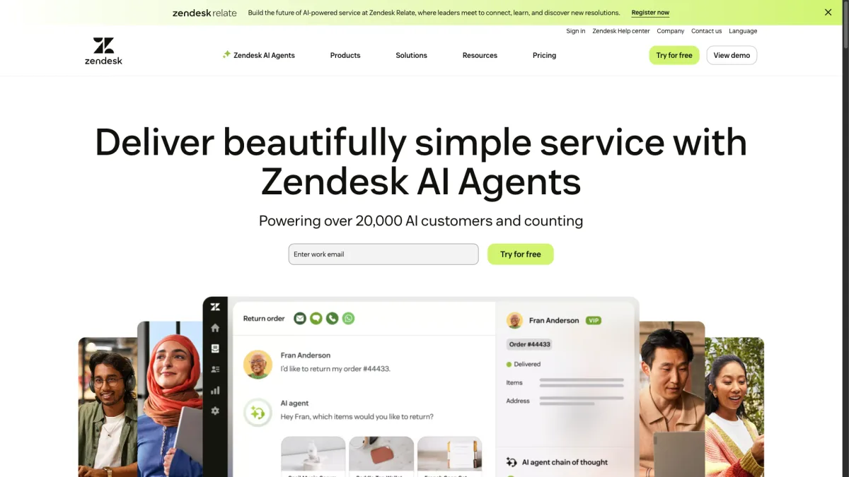 Zendesk Chat dashboard