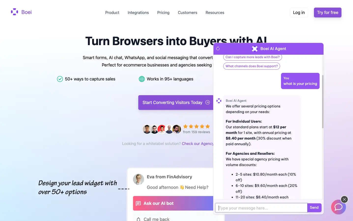 Boei WordPress AI Chatbot