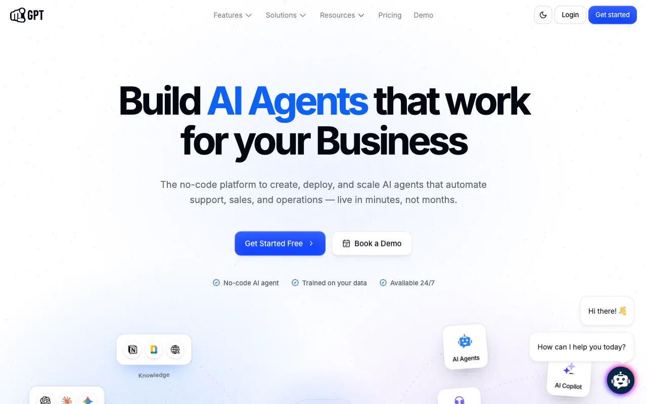 YourGPT dashboard
