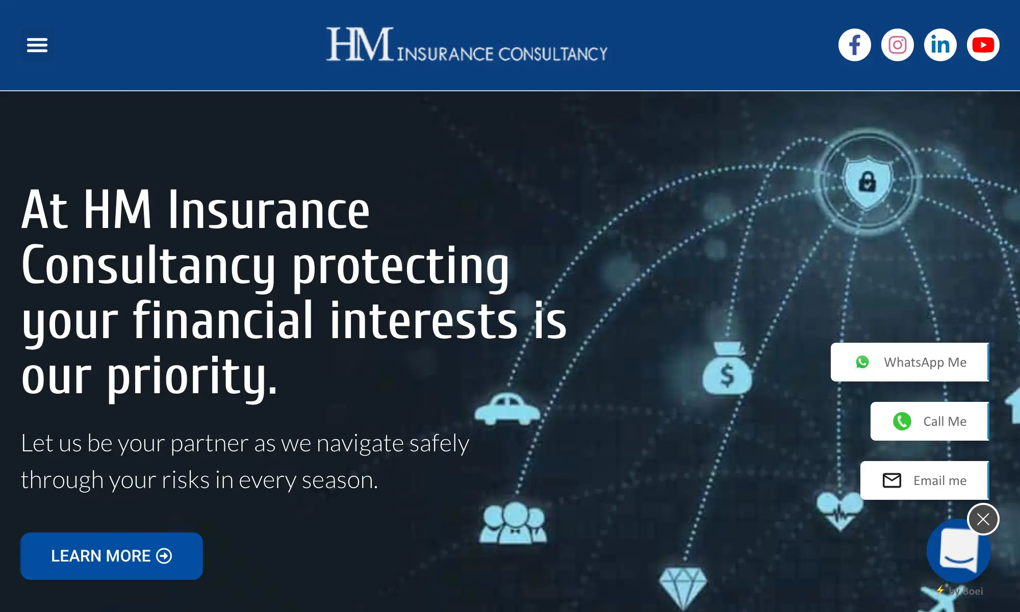 HM Insurance Consultancy  website screenshot