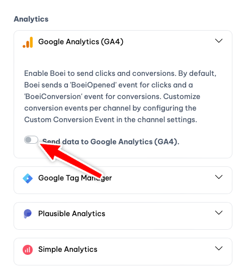 Google Analytics integration