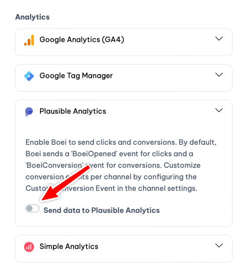 Plausible Analytics integration